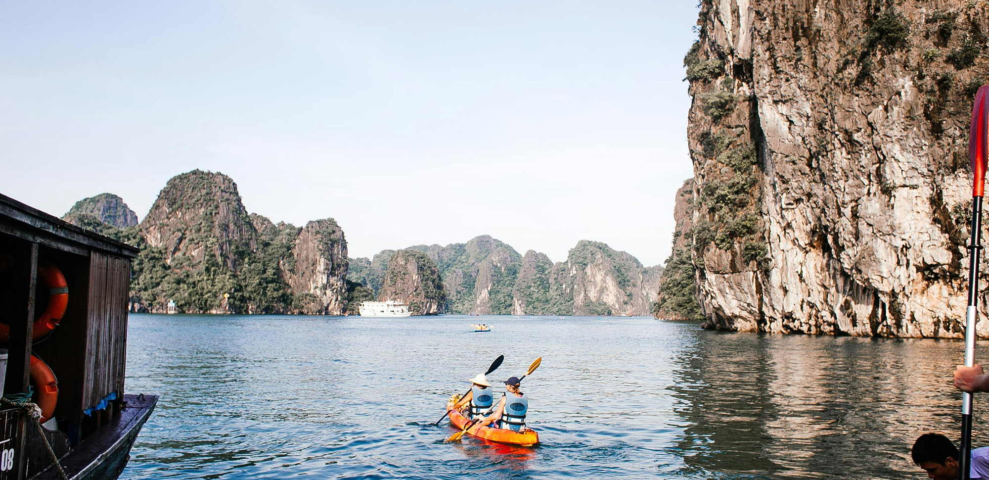 Kayaking on Halong Bay Vietnam